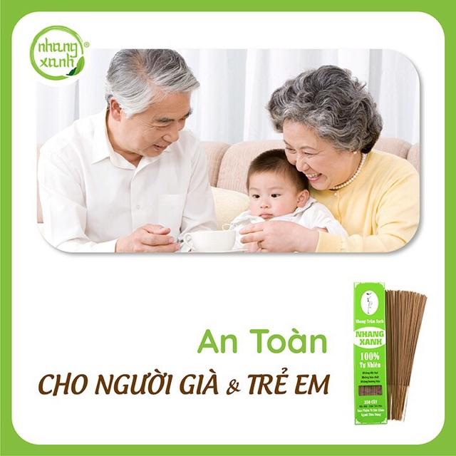 Nhang trầm sạch nhang xanh 40cm (tăm mộc)