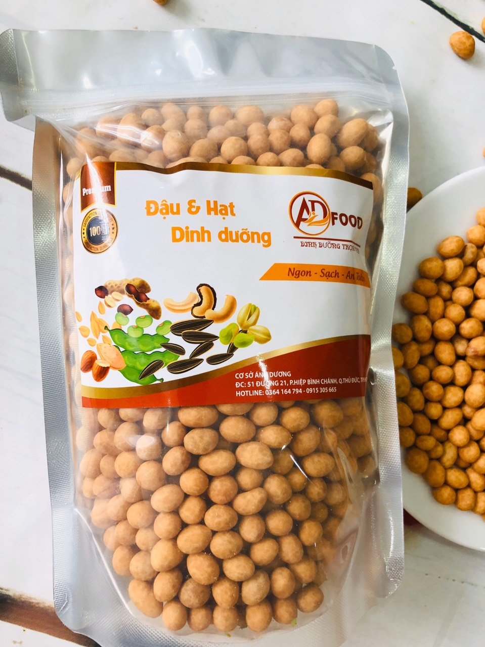 500G ĐẬU PHỘNG DA CÁ VỊ CỐT DỪA