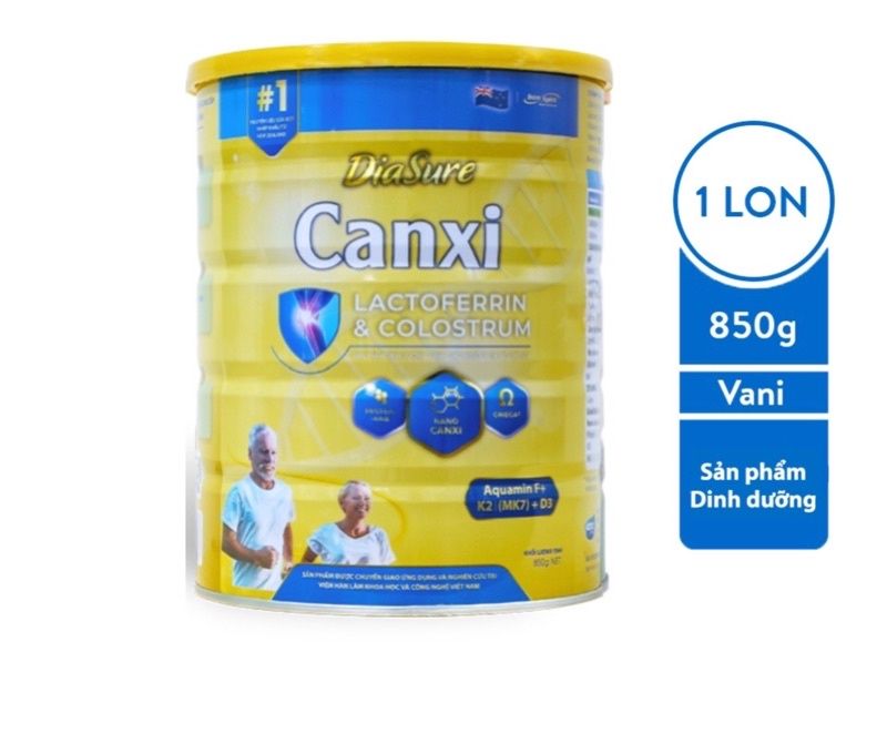 Sữa Diasure canxi lon 850g chính hãng - bổ sung canxi giúp xương chắc khỏe
