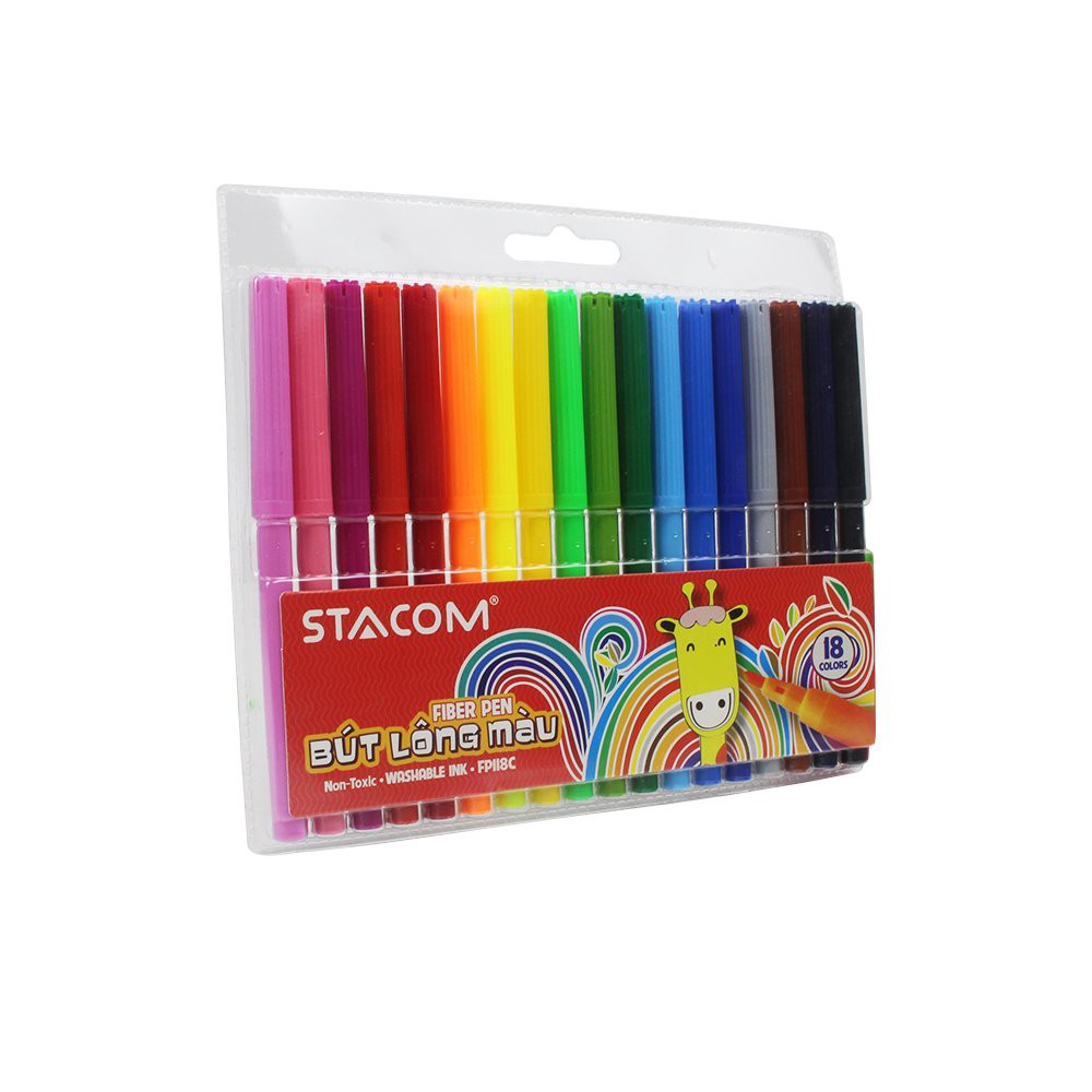 Bộ bút lông màu Stacom 18 màu FP118C
