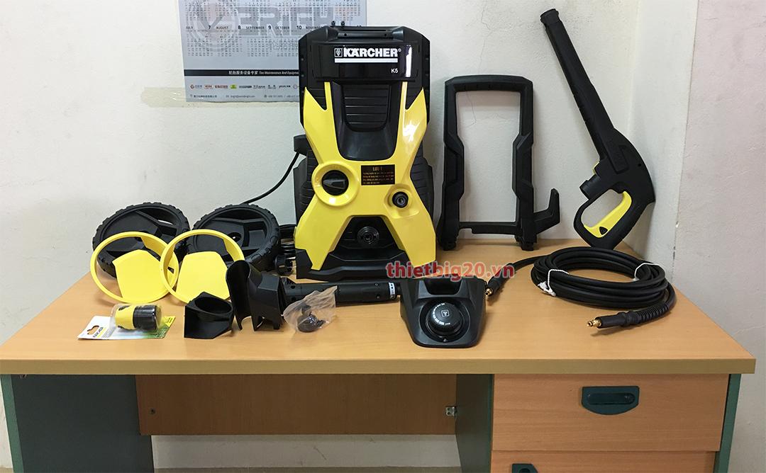 [Trả góp 0%]Máy phun rửa áp lực cao Karcher K5 EU ( Kèm Nước rửa xe siêu bóng Pallas 1.5l)