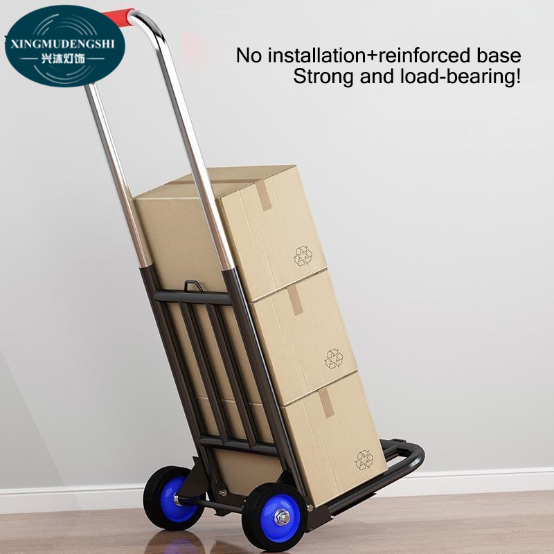 XMDS Hand pull, folding, portable luggage, shopping, grocery shopping, pulling goods, load king, small pull, small cart, home discount model practical