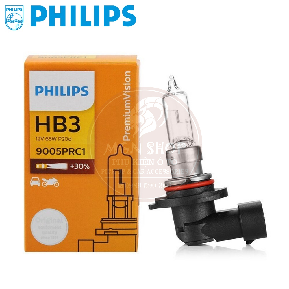 Đèn [philips halogen] [3200k] [h1 h3 h4 h7 h8 h9 h11 880 881 9005 9006 hb3 hb4 9012] [01 bóng/bộ]