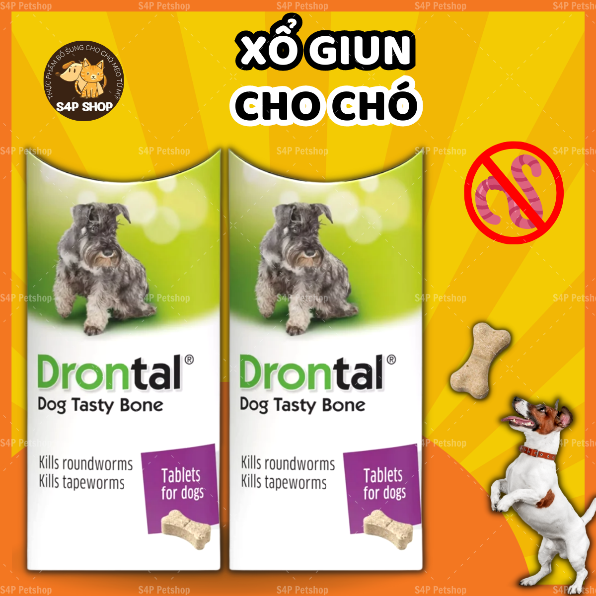 Viên tẩy giun cho chó BAYER Drontal Plus Flavour