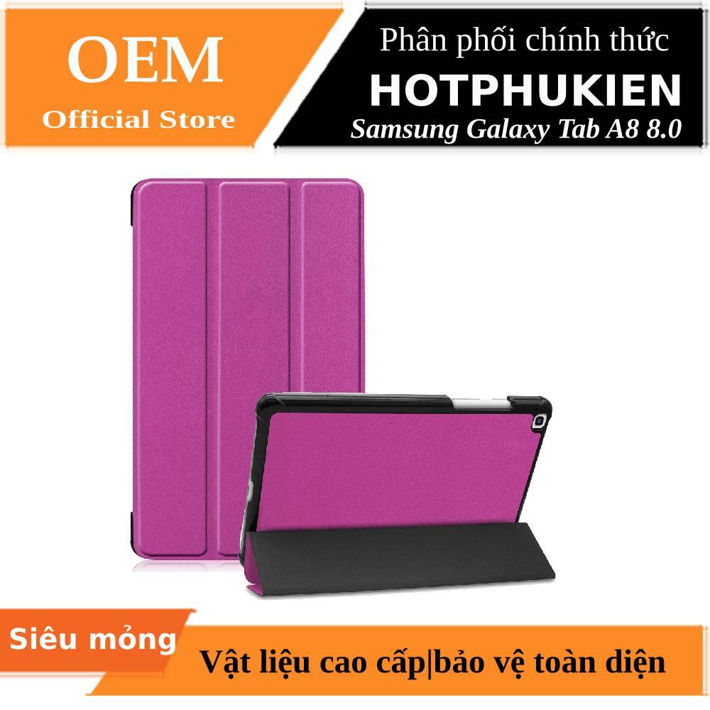 [HCM]Bao da chống sốc siêu mỏng cho máy tính bảng Samsung Galaxy Tab A8 8.0 T295 / T290 / T297 (bảo vệ toàn diện chất liệu cao cấp mặt da siêu mịn) - Phân phối bởi Hotphukien
