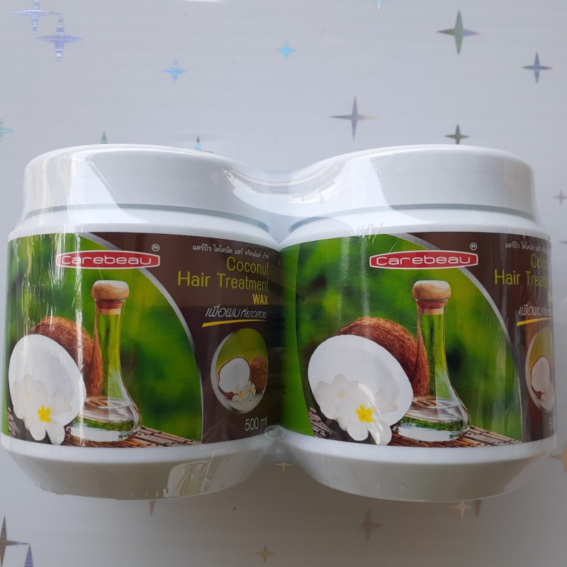 [HCM]Combo 2 hũ Kem ủ tóc Carebeau Thái Lan tinh chất dừa non siêu mềm mượt nhập khẩu