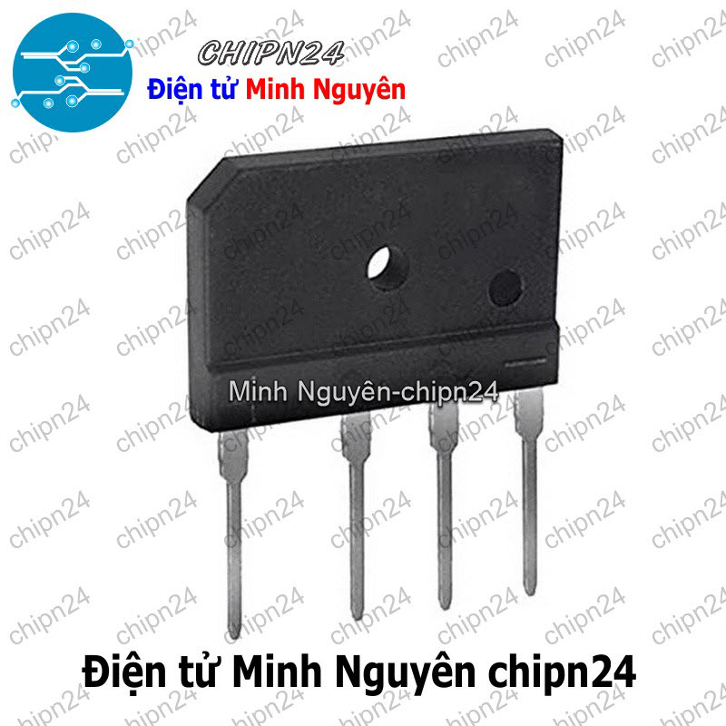 [1 con] (F56) Cầu Diode GBJ1510 15A 1000V (15A dẹt) - HH001270