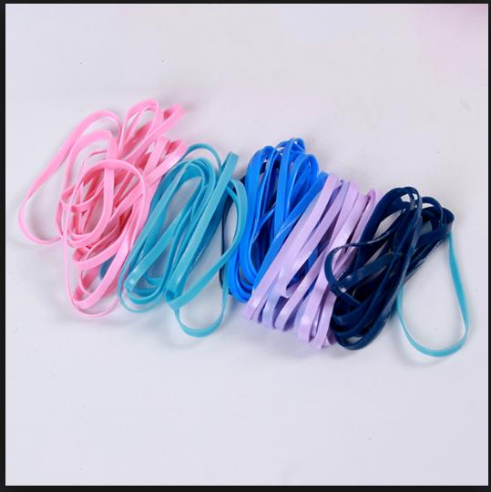 Túi 500- 1000 sợi thun buộc tóc dẻo DATAN- Dây buộc tóc quốc dân Túi zip khóa kéo du lịch tiện mang đi