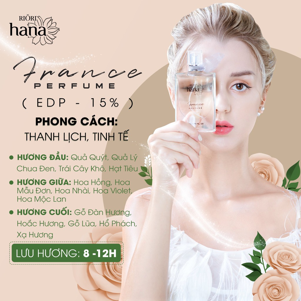 Nước Hoa Pháp RIORI FRANCE PERFUME 50ml