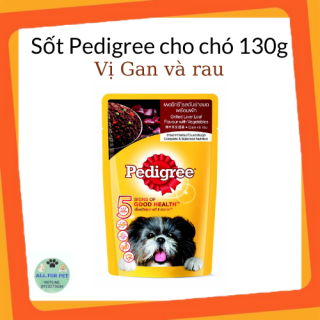 HSD 2023 Sốt Pedigree cho chó lớn vị gan và rau gói 130g thumbnail