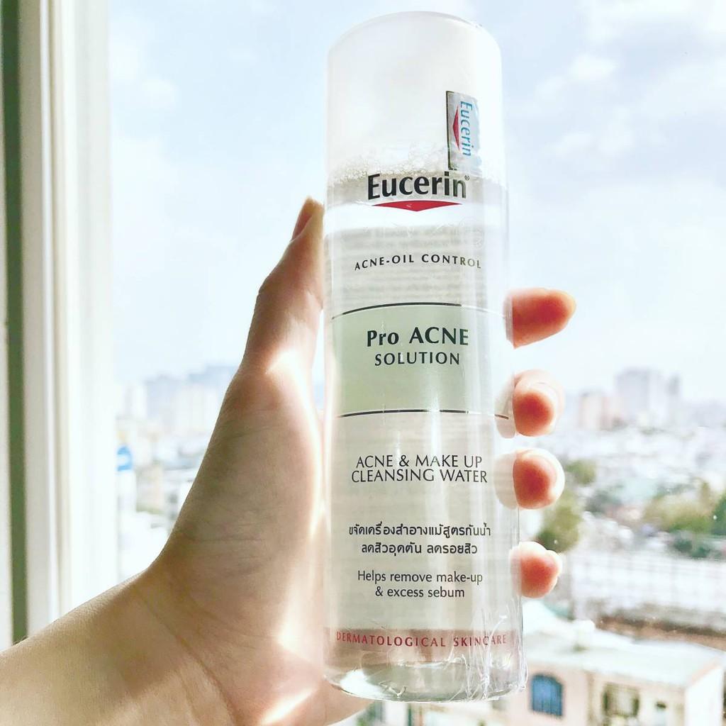 Nước Tẩy Trang Dành Cho Da Mụn Eucerin Pro ACNE Solution Acne & Make-up Cleansing Water 200ml