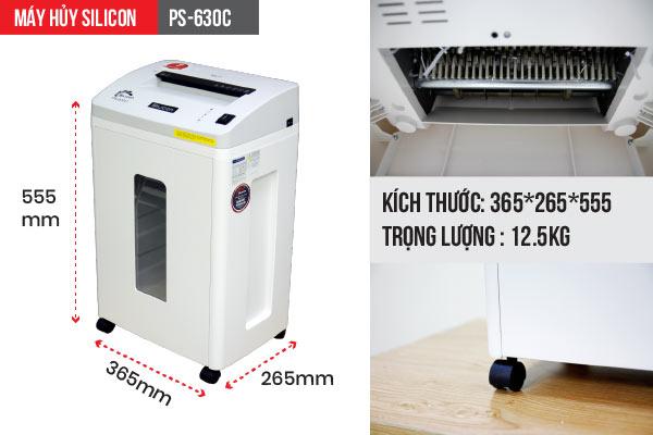 [HCM]Máy hủy tài liệu Silicon PS-630C