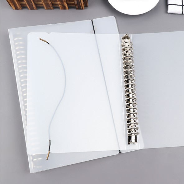 Bìa còng/binder nhựa cứng size A5 - 20 còng