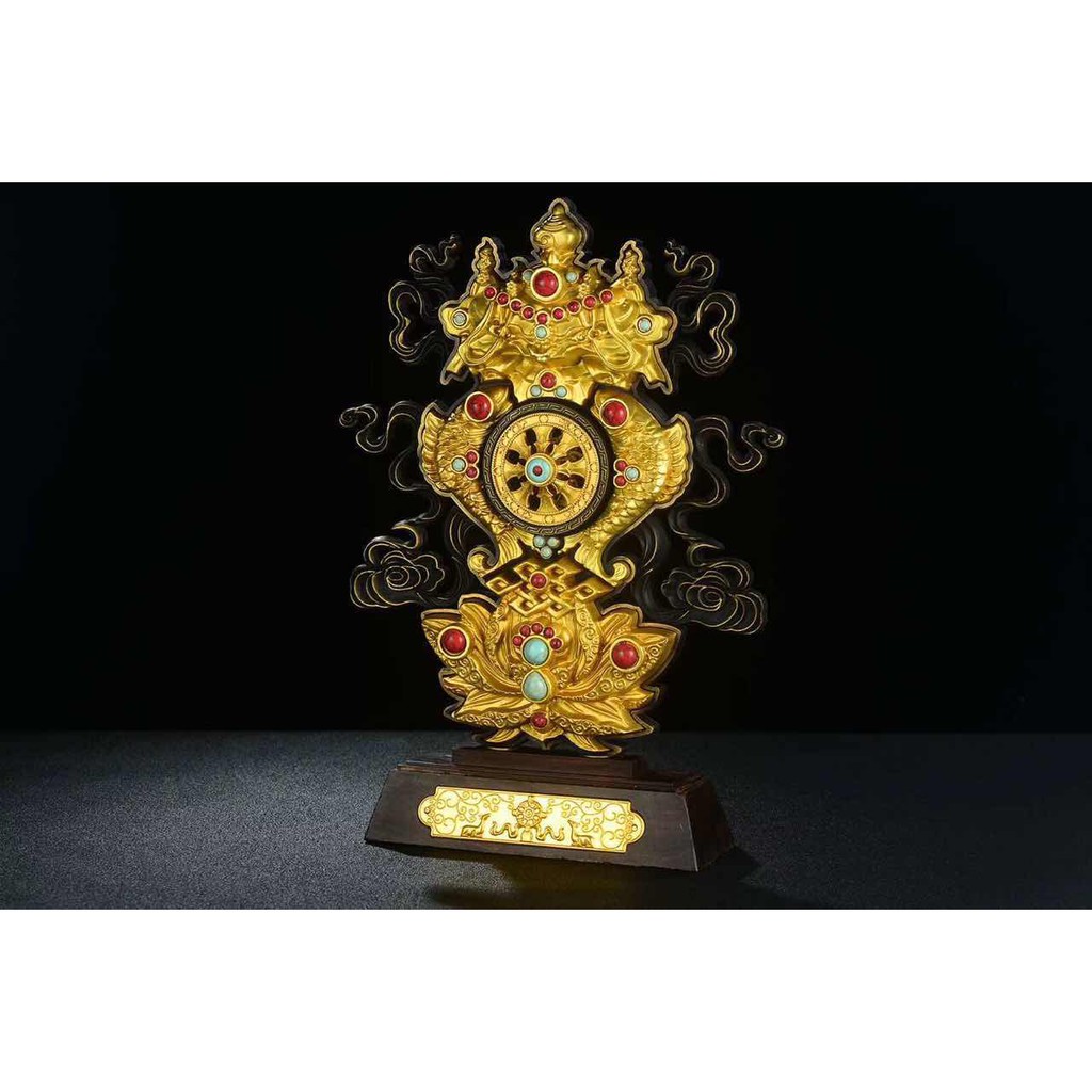 Bát đại cát tường đồng 27cm