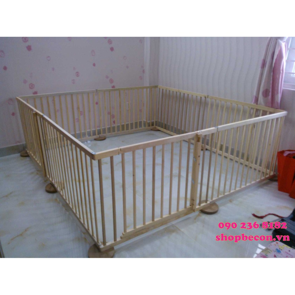 [HCM]Cũi 3D tạo khu vực chơi cho bé (4 cánh)