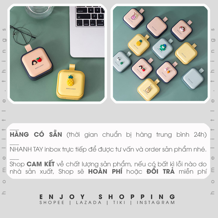 [HCM]Hộp đựng thuốc chia ngăn mini