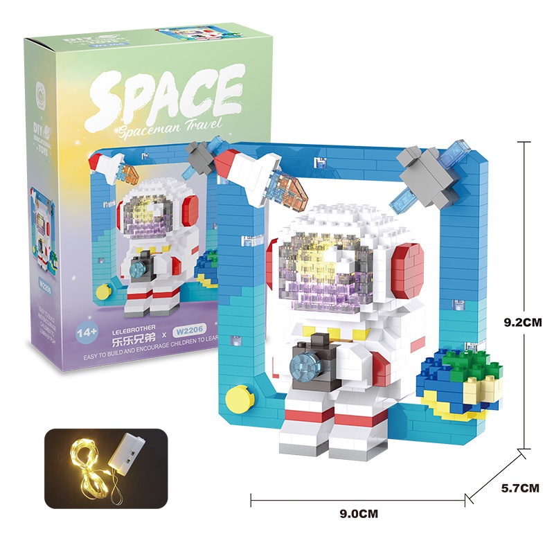 Bộ Đồ Chơi Lắp Ráp Mô Hình Phi Hành Gia Dễ Thương Cho Bé not lego SPACE BRICKS