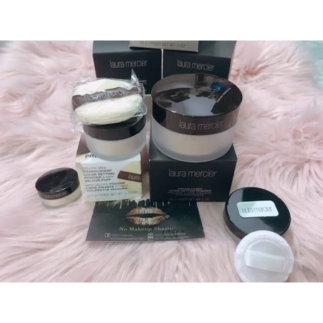 [UPDATE BAO BÌ MỚI 2022] Phấn phủ Laura mercier loose setting powder TRIAL - TRAVELSIZE - FULLSIZE