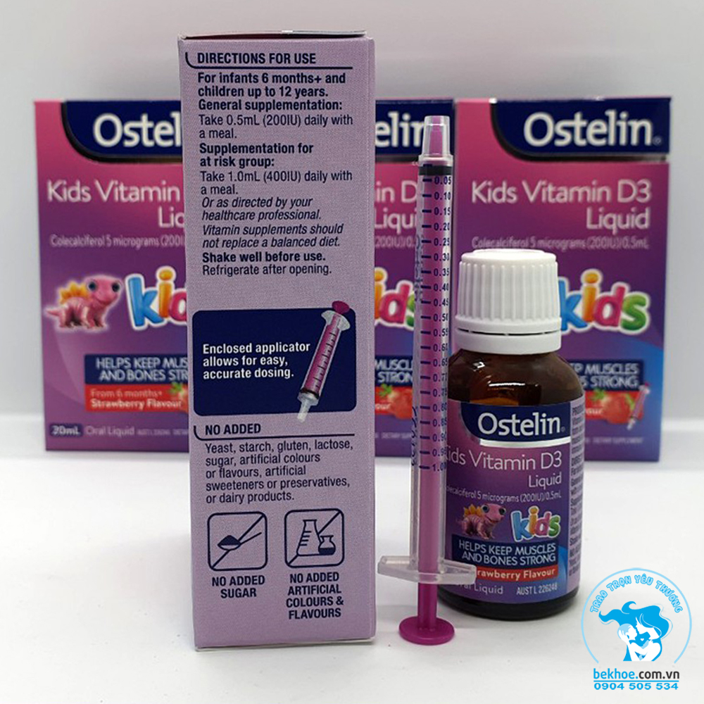 Ostelin D3 - Vitamin D3 Ostelin Liquid 20ml Úc