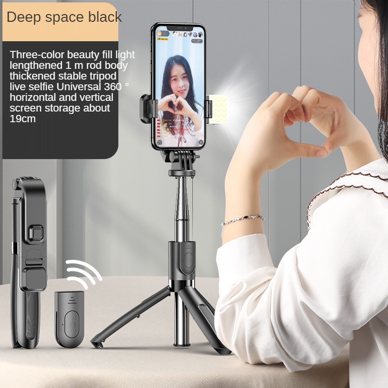 Gậy chống rung cầm tay bluetooth không dây l02s cho điện thoại thông minh gậy tự sướng chân máy có đèn giá đỡ điện thoại di động ios android