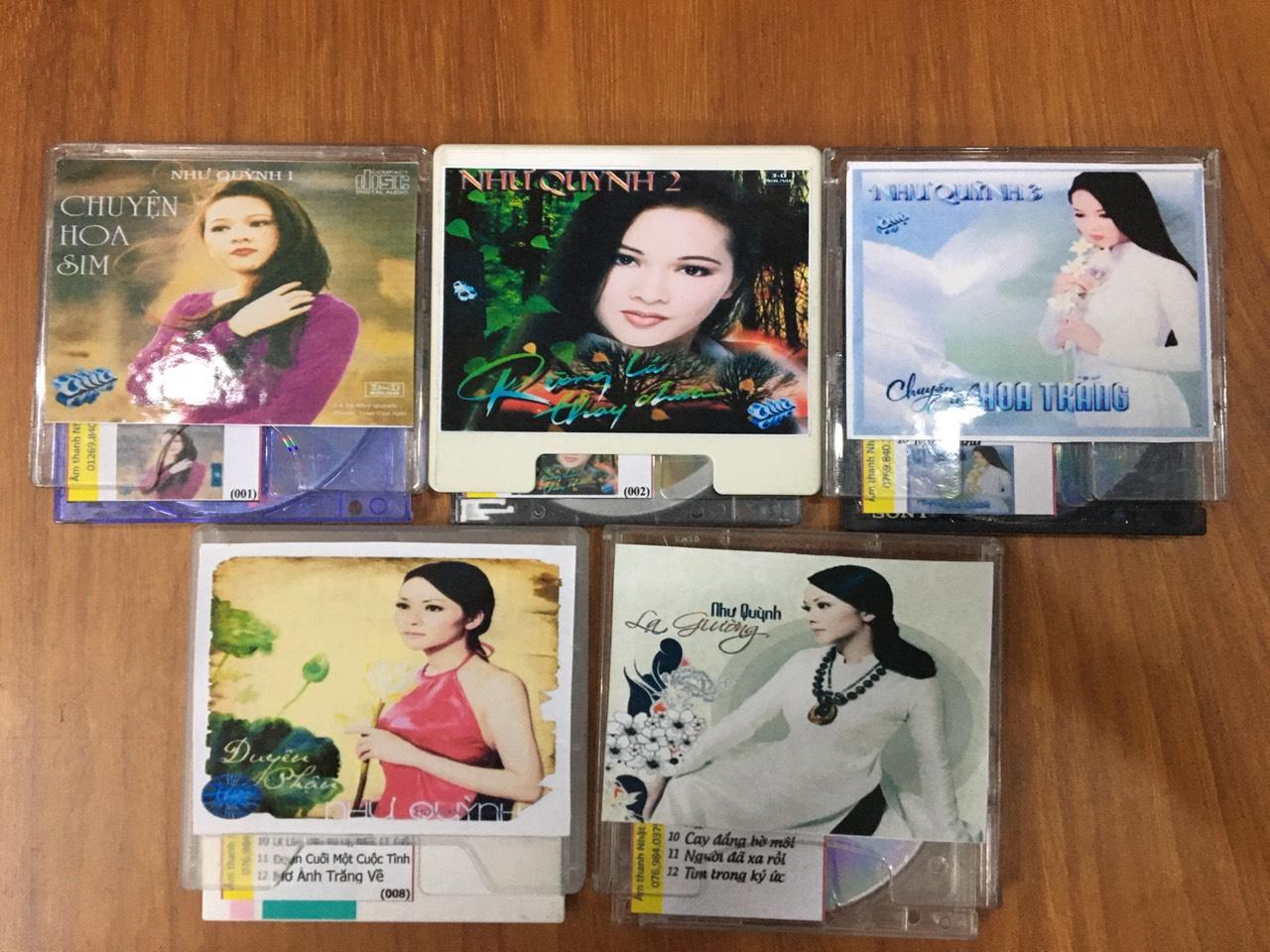 Bộ 5 đĩa md nhạc như quỳnh - đĩa md mini disc nhạc vàng