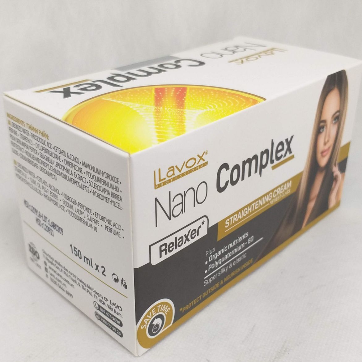 Kem duỗi tóc Lavox Nano Complex 150ml