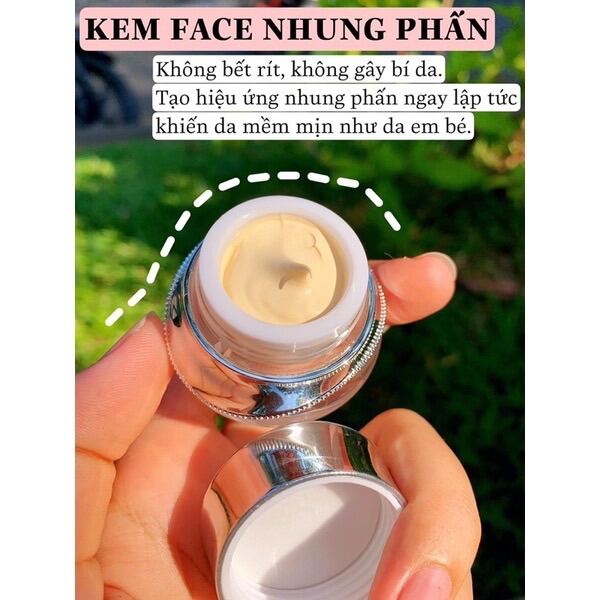 KEM FACE NHUNG PHẤN - Dưỡng trắng và makeup cho da mặt