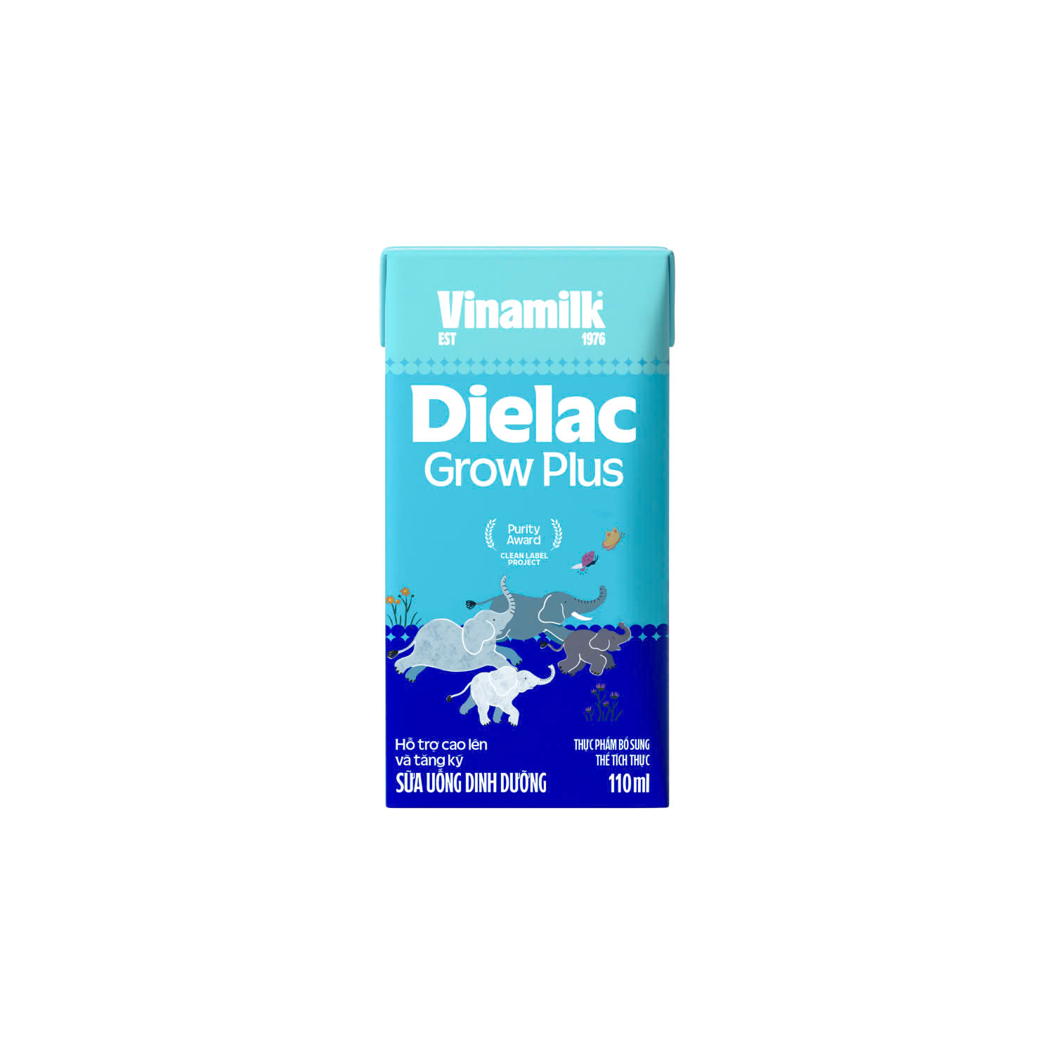 Lốc 4 hộp Sữa bột pha sẵn Dielac Grow Plus 110ml