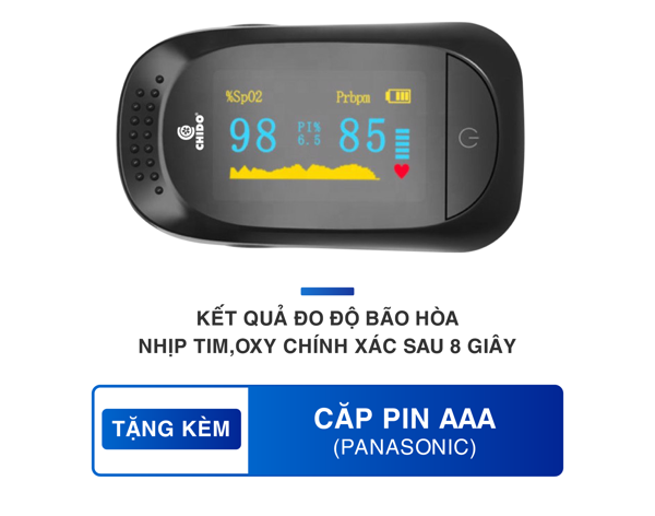 Máy đo nồng độ Oxy máu SpO2 CHIDO
