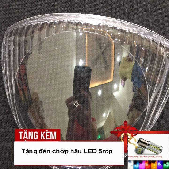 Kính đèn pha xe Liberty với chất liệu nhựa cứng trong sáng bóng G305 - Tặng kèm đèn chớp hậu Led Stop