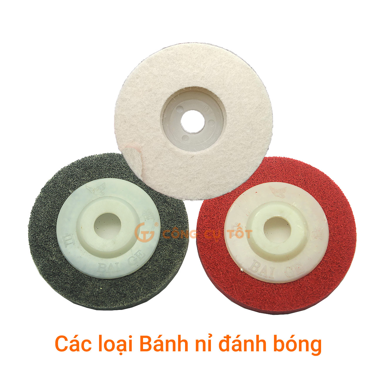 Bộ 5 miếng nỉ đánh bóng Inox Φ100
