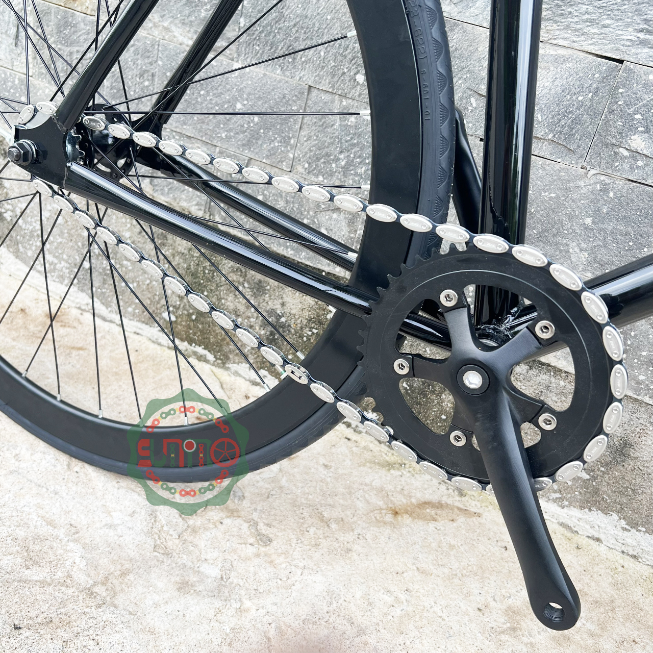 Xe đạp fixed gear AVA Race cơ bản bánh 4cm