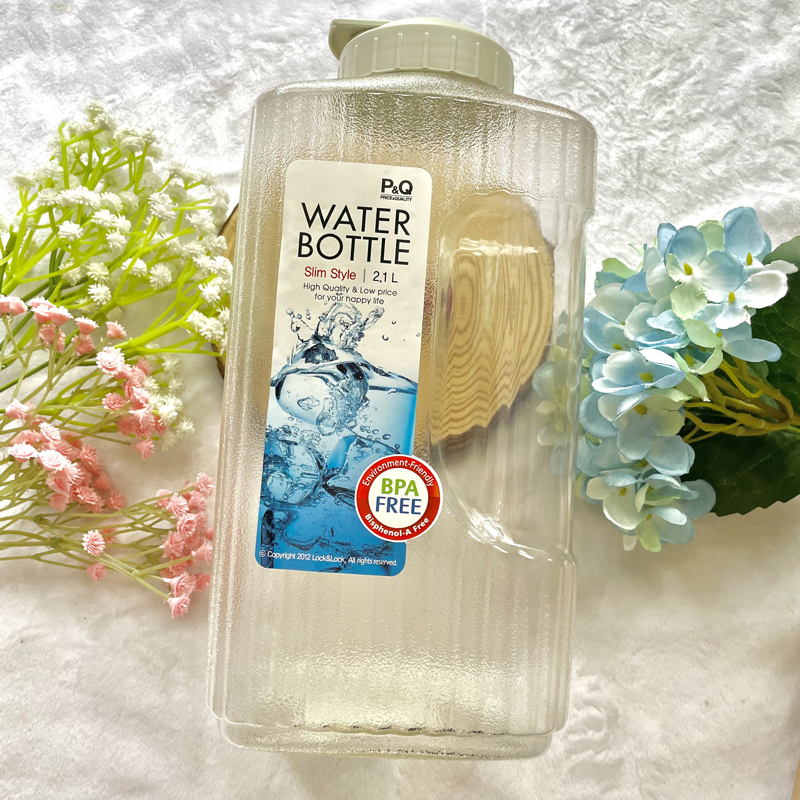 Bình nước nhựa để tủ lạnh lock&lock water bottle 2.1l p-00052