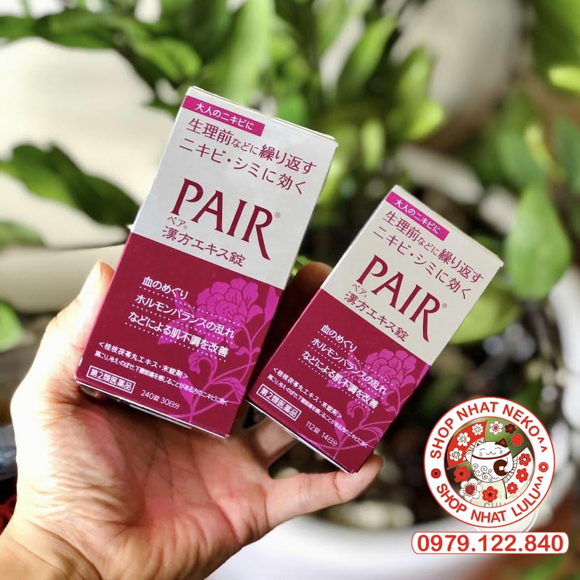 (Hộp Tím) Viên uống cho da mụn trứng cá, mụn nội tiết, giảm đau bụng kinh Pair 14 ngày 112 viên Nhật bản