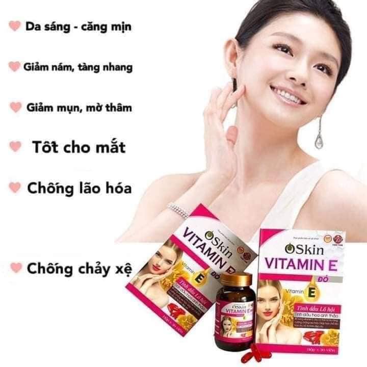 VITAMIN E ĐỎ OSKIN DA ĐẸP THEO THỜI GIAN