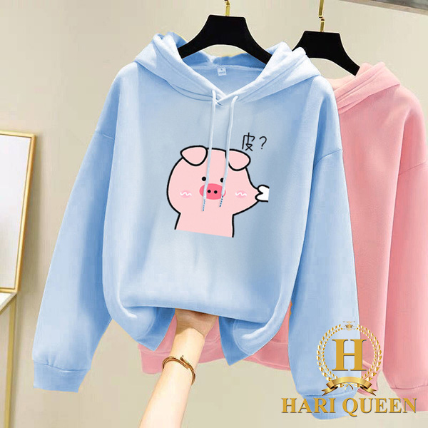 Áo hoodie lợn bẹo má DTR1119