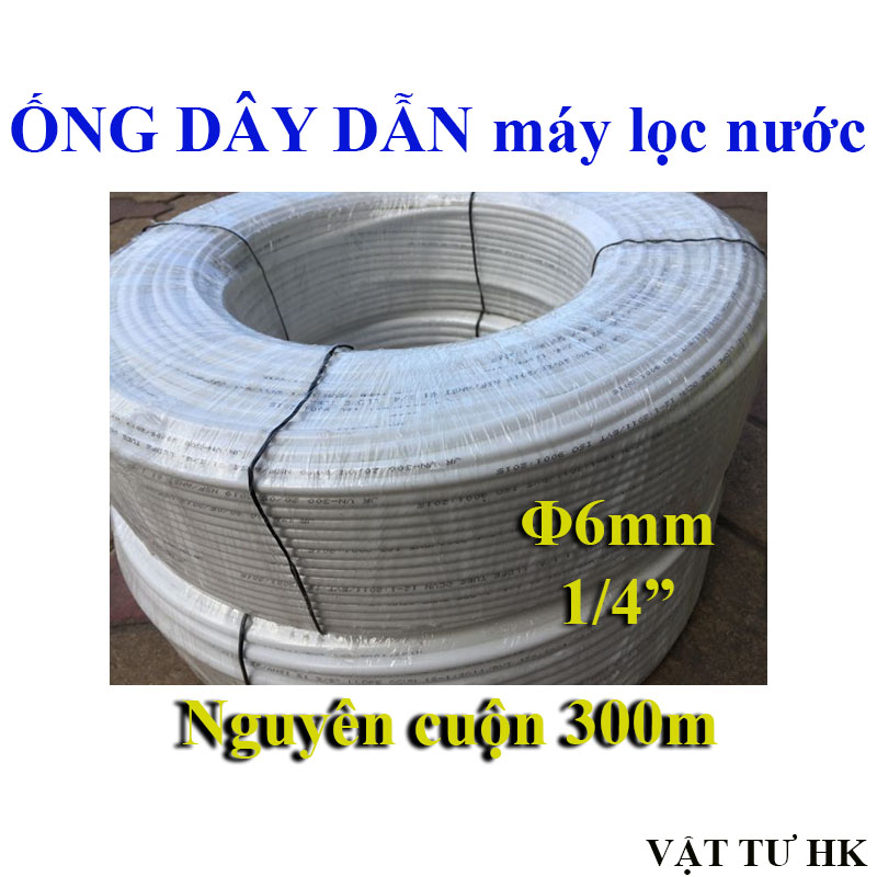 Cuộn dây dẫn nước, ống nước, dây máy lọc nước phi 6mm 10mm RO phun sương 6 10 hàng Xịn