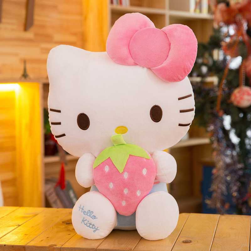 GẤU BÔNG HELLO KITTY ÔM TRÁI CÂY DỄ THƯƠNG SIÊU ĐÁNG YÊU