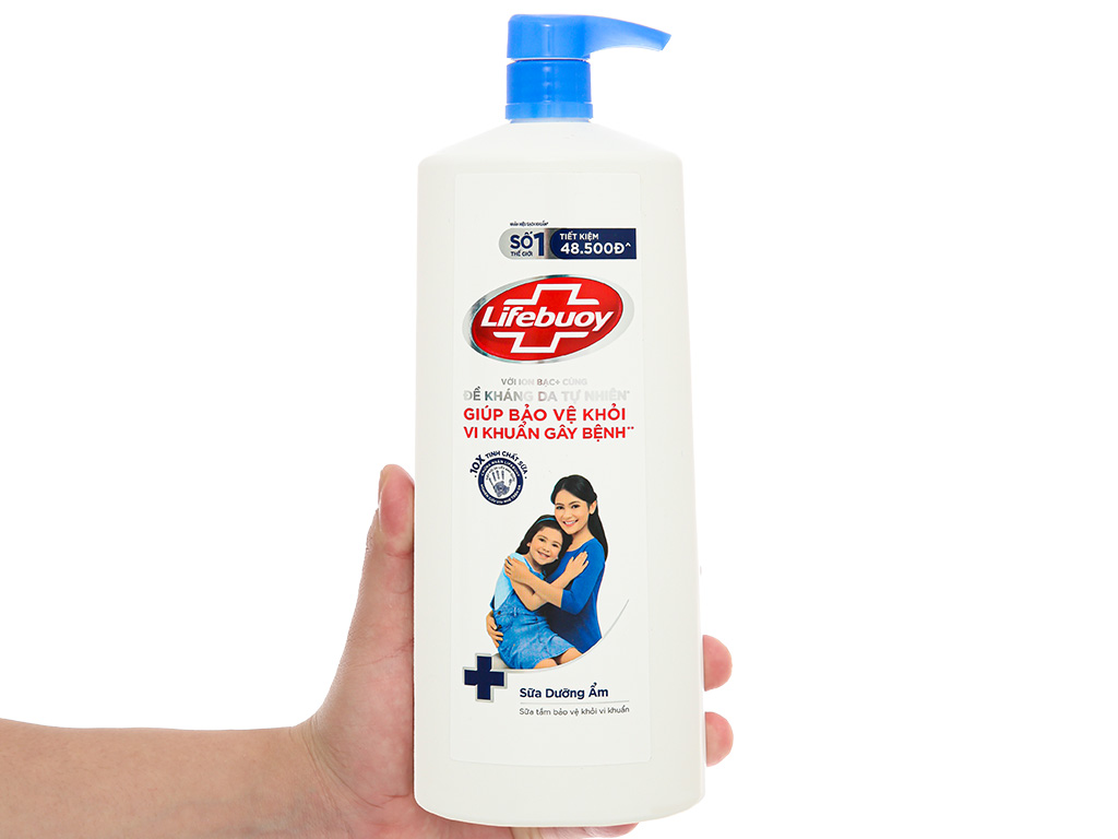 Sữa tắm Lifebuoy Chăm sóc da (Chai Xanh 1kg)