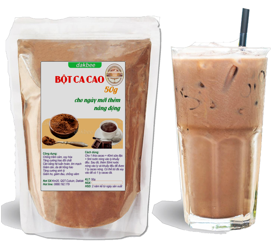 50 gram bột ca cao nguyên chất Daklak