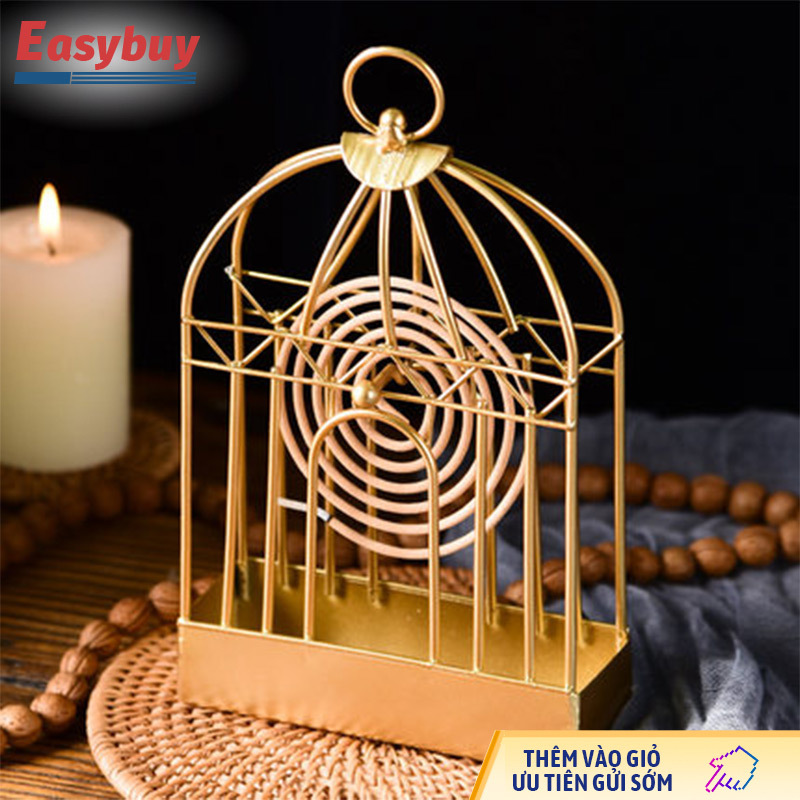 Giá đỡ cuộn dây chống muỗi bằng sắt, đế khay hứng tàn chống muỗi , hộp để dây diệt muỗi sáng tạo, đồ dùng nhà trang trí sáng tạo khay để cuộn diệt muỗi