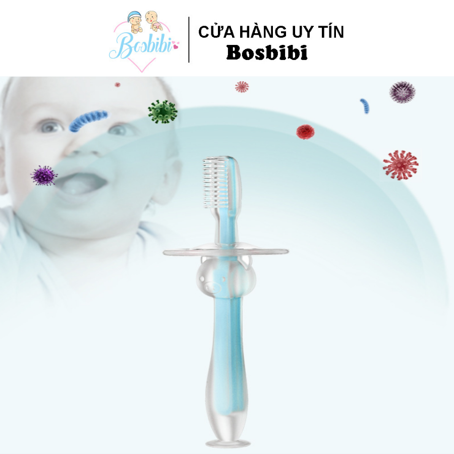 Bàn chải tập đánh răng Silicon cho bé