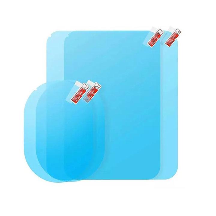 Bộ 4 Miếng Dán Gương Ô Tô Chống Nước Chống Lóa Elip Và Chữ Nhật