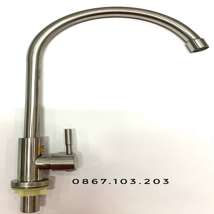 Vòi rửa bát, chén (chỉ lạnh) INOX SUS 304
