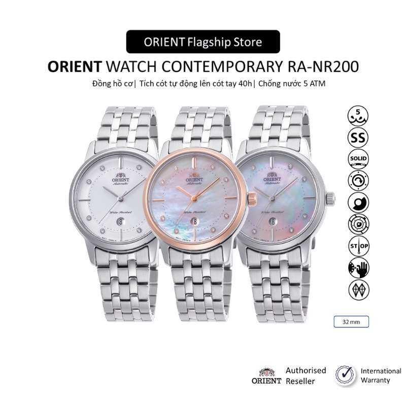 Đồng hồ cơ nữ Orient Watch Contemporary RA-NR200 máy lộ cơ là một chiếc đồng hồ đẹp và quý phái. Với thiết kế tinh tế và máy lộ cơ hoàn hảo, chiếc đồng hồ này sẽ mang đến cho bạn một cái nhìn hoàn toàn mới về thế giới của đồng hồ. Hãy khám phá ngay hình ảnh đầy ấn tượng liên quan đến chiếc đồng hồ này.