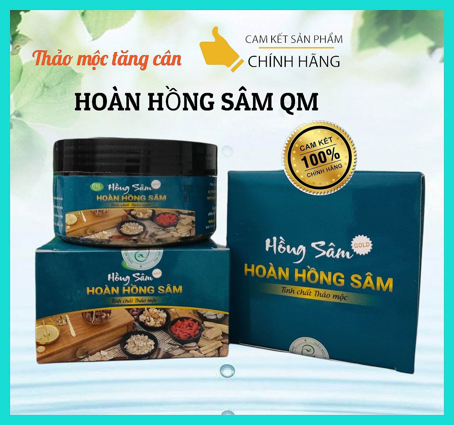 Tăng Cân Hoàn Hồng Sâm QM (Hộp 90Viên Tăng 3-6kg)