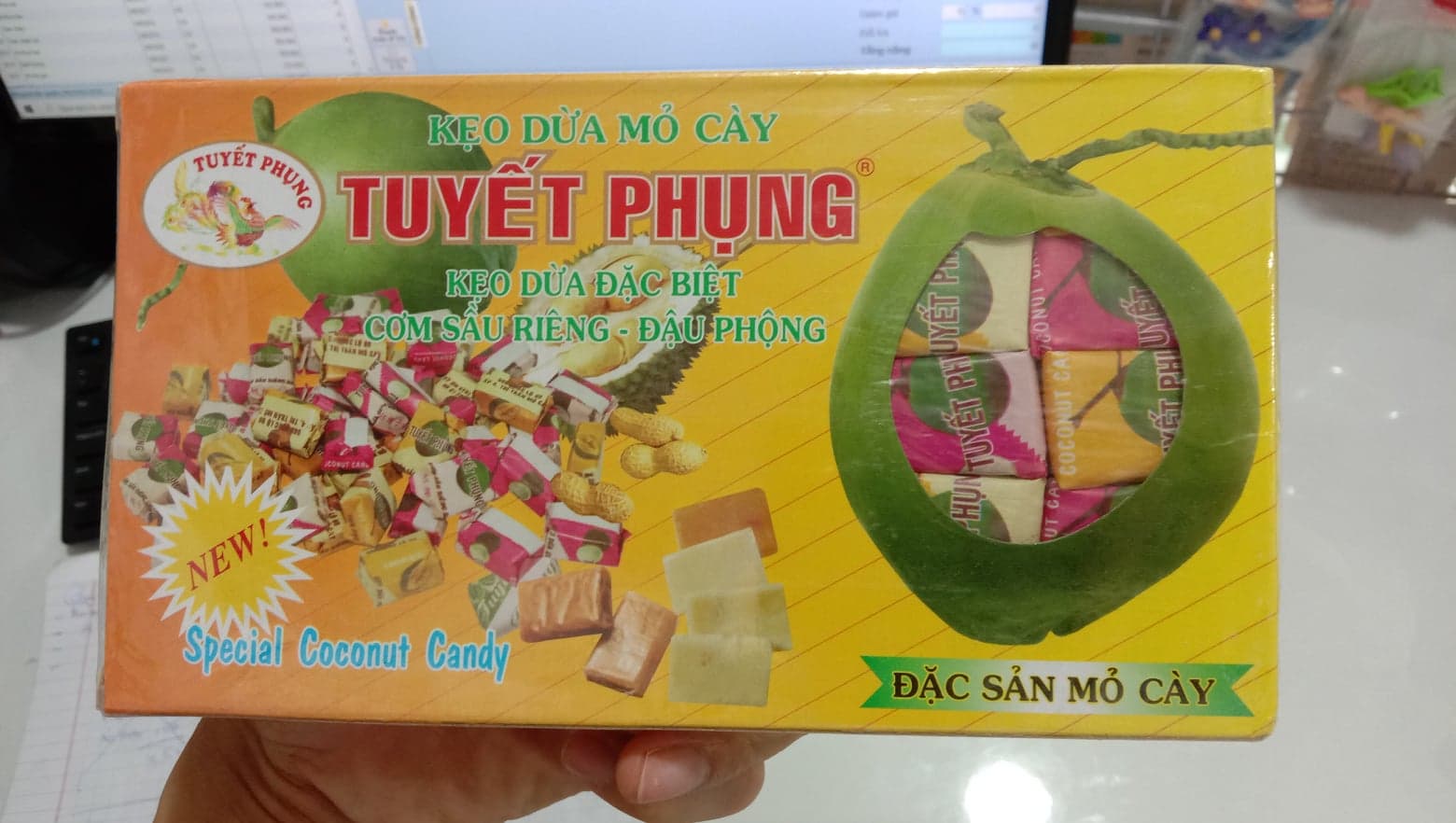 KẸO DỪ.A  Bến Tre (SẦU RIÊNG ĐẬU PHỘNG )
