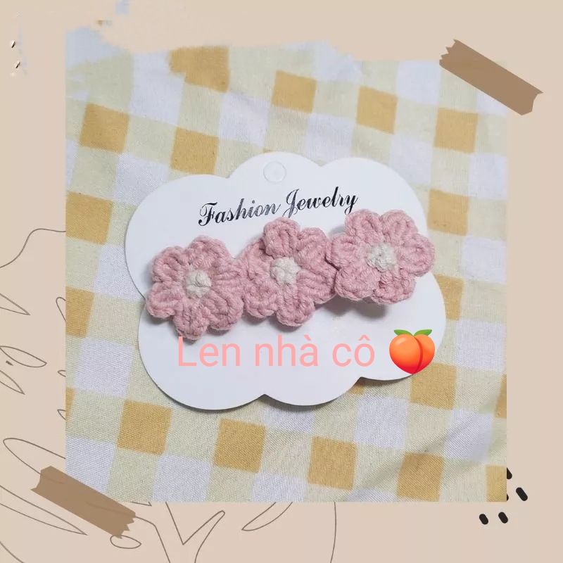 [ Handmade ] KẸP TÓC LEN nhiều mẩu