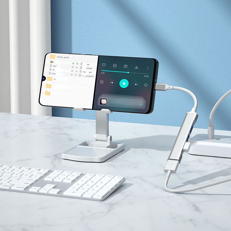 Bộ Chia 4 Cổng USB 3.0 Type C Cho Laptop Máy Tính