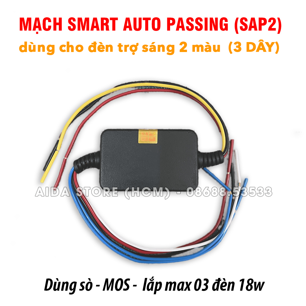 [HCM]Mạch nháy Auto passing 1s chớp kép tốc độ cao kiêm BẬT TẮT đèn trợ sáng